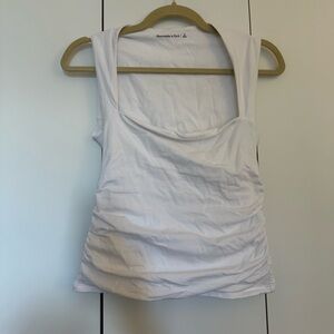 ABERCROMBIE square neck cinched tank top blouse
